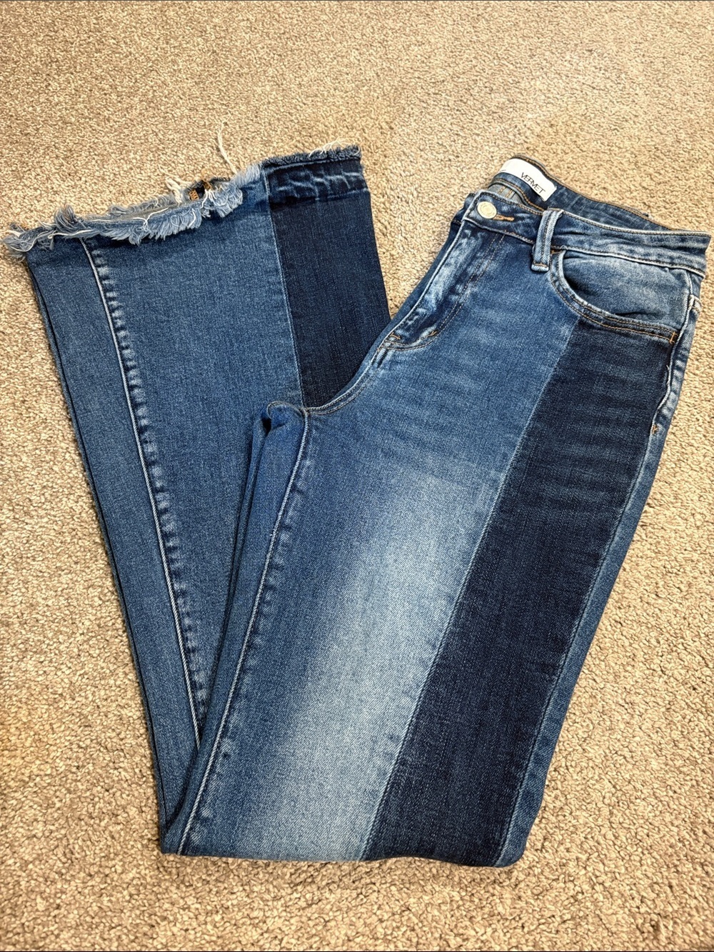 Vervet Pannel Flare Leg Jeans